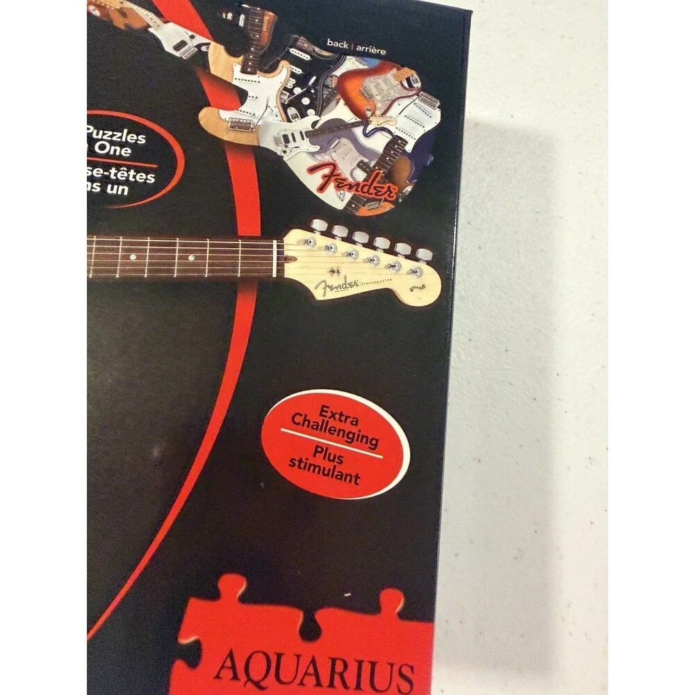FENDER STRATOCASTER Guitar 60 Years 600 Pc Jigsaw Puzzle Aquarius Games SEALED